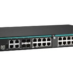 IKS-6728A-8PoE-4GTXSFP-48-48-T Шасси коммутатора - до 28 портов, 4 x 10/100/1000BaseTX/SFP (Combo), 8 x PoE, 2 источника питания