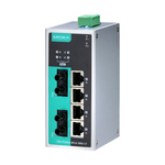 EDS-P206A-4PoE-MM-ST-T Коммутатор 4 x 10/100BaseTX, 2 x 100BaseFX (многомодовое оптоволокно) с функцией Power Over Ethernet (PoE), разъем ST, с расширенным диапазоном температур