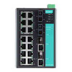EDS-518A-MM-SC-T Управляемый коммутатор 14 x 10/100BaseTX, 2 x 100BaseFX (многомодовое оптоволокно), 2 x Combo Gigabit, с расширенным диапазоном температур