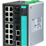EDS-518A-MM-ST-T Управляемый коммутатор 14 x 10/100BaseTX, 2 x 100BaseFX (многомодовое оптоволокно), 2 x Combo Gigabit, разъем ST, с расширенным диапазоном температур