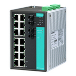 EDS-516A-MM-ST-T Управляемый коммутатор 14 x 10/100BaseTX, 2 x 100BaseFX (многомодовое оптоволокно), разъем ST, с расширенным диапазоном температур