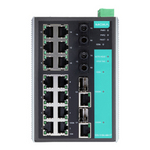 EDS-518A-MM-ST Управляемый коммутатор 14 x 10/100BaseTX, 2 x 100BaseFX (многомодовое оптоволокно), 2 x Combo Gigabit, разъем ST