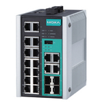 EDS-518E-4GTXSFP-T Управляемый коммутатор Gigabit Ethernet c портами 14 x 10/100BaseTX, 4 x 10/100/1000BaseT(X) или 100/1000BaseSFP, с расширенным диапазоном температур