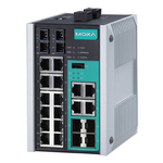 EDS-518E-MM-SC-4GTXSFP-T Управляемый коммутатор Gigabit Ethernet c портами 12 x 10/100BaseTX, 4 x 10/100/1000BaseT(X) или 100/1000BaseSFP, 2 x 100BaseFX (многомод, разъем SC), с расширенным д