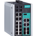 EDS-518E-SS-SC-4GTXSFP-T Управляемый коммутатор Gigabit Ethernet c портами 12 x 10/100BaseTX, 4 x 10/100/1000BaseT(X) или 100/1000BaseSFP, 2 x 100BaseFX (одномод, разъем SC), с расширенным ди