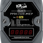 PPDS-732D-MTCP CR 3-портовый программируемый преобразователь Modbus RTU/ASCII в Modbus TCP с возможностью питания PoE, с индикацией