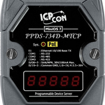PPDS-734D-MTCP CR 3-портовый программируемый преобразователь Modbus RTU/ASCII в Modbus TCP с возможностью питания PoE, с индикацией
