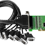 VXC-148U/D2 CR 8-портовая плата RS-422/485 с разъемами на кабеле DB9