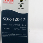 SDR-120-12 Блок питания 12 В, 120 Вт, крепление на DIN-рейку