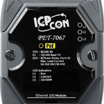 PET-7067 CR Ethernet-модуль с 8 каналами силового реле, с возможностью питания по PoE