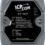 ET-7019 CR Ethernet-модуль с 8 каналами аналогового ввода и 4 каналами аналогового вывода, с защитой от перенапряжения