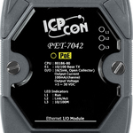 PET-7042 CR Ethernet-модуль с 16 каналами изолированного дискретного вывода типа Sink, с возможностью питания по PoE