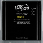 PET-7217 CR Ethernet-модуль с 8 каналами аналогового ввода, с защитой от перенапряжения и каналами изолированного дискретного вывода, со встроенным 2-портовым Ethernet-коммутатором, с возможн