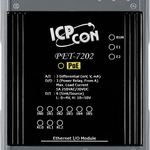 PET-7202 Ethernet-модуль с 3 каналами аналогового ввода, 6 каналами дискретного ввода, 3 каналами релейного вывода и со встроенным 2-портовым Ethernet-коммутатором, с возможностью питания по 