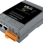 PET-7251 CR Ethernet-модуль с 16 каналами изолированного дискретного ввода, с 32-битными счетчиком, со встроенным 2-портовым Ethernet-коммутатором, с возможностью питания по PoE