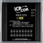 PET-7255 CR Ethernet-модуль с 8 каналами дискретного ввода и 8 каналами дискретного вывода, со встроенным 2-портовым Ethernet-коммутатором, с возможностью питания по PoE