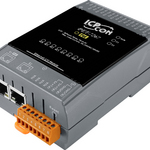 PET-7267 CR Ethernet-модуль с 8 силовыми реле, со встроенным 2-портовым Ethernet-коммутатором, с возможностью питания по PoE