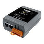 PET-7204 CR Ethernet-модуль с 4 каналами аналогового ввода, 4 каналами аналогового вывода и 4 каналами дискретного ввода, и со встроенным 2-портовым Ethernet-коммутатором, с возможностью пита