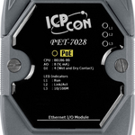 PET-7028 CR Ethernet-модуль с 8 каналами аналогового вывода, с возможностью питания по PoE