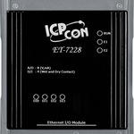 ET-7228 Ethernet-модуль с 8 каналами аналогового вывода, со встроенным 2-портовым Ethernet-коммутатором