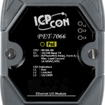 PET-7066 CR Ethernet-модуль с 8 каналами реле типа PhotoMOS, с возможностью питания по PoE