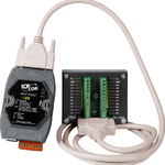 PET-7018Z/S2 CR Ethernet-модуль с 10 каналами ввода с термопары, 6 каналами дискретного вывода, с возможностью питания по PoE (в комплект поставки входит дочерняя плата DN-1822 и кабель 1.8 м