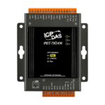 PET-7H24M CR Высокоскоростной Ethernet-модуль 4 канала аналогового ввода, 2 канала аналогового вывода, 3  канала дискретного ввода и 4 канала дискретного вывода, с возможностью питания по PoE