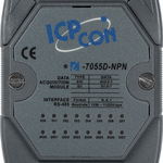 I-7055D-NPN CR Модуль с 8 каналами изолированного дискретного ввода и 8 каналами изолированного дискретного вывода, с индикацией, тип выхода - NPN, последовательная шина