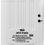 tPET-P2R2 CR Компактный Ethernet-модуль с 2 каналами дискретного ввода и 2 релейного вывода (Form A), с возможность питания по PoE
