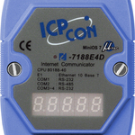 I-7188E4D CR Программируемый контроллер с 4 COM-портами (3 x RS-232, 1 x RS-485), с индикацией