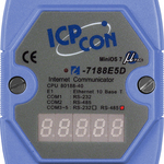 I-7188E5D-485 CR Программируемый контроллер с 5 COM-портами (1 x RS-232, 4 x RS-485), с индикацией