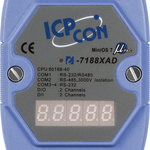I-7188XAD CR Программируемый контроллер с 4 COM-портами (1 x RS-232 или RS-485, 2 x RS-232, 1 x RS-485), со слотом для мезонинного модуля, с индикацией