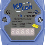I-7188E2D-MTCP CR Программируемый контроллер с 2 COM-портами (1 x RS-232, 1 x RS-485), с поддержкой Modbus/TCP, с индикацией