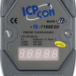I-7188E2D-MTCP-G CR Программируемый контроллер с 2 COM-портами (1 x RS-232, 1 x RS-485), с поддержкой Modbus/TCP, с индикацией