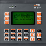 VP-2117 CR Панельный контроллер с STN-дисплеем, с ОС MiniOS7, возможностью программирования на языке C, графическим дисплеем и клавиатурой, 768 Кб SRAM, 512 Кб Flash, 1 x Ethernet (RJ-45), 1 