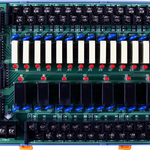 DB-24PR/12/DIN CR 24-канальная выносная плата силовых реле (12 В) (8 x Form C, 16 x Form A), монтаж на DIN-рейку + CA-5015