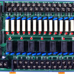 DB-24PRD/12/DIN CR 24-канальная выносная плата силовых реле (12 В) (8 x Form C, 16 x Form A), монтаж на DIN-рейку + CA-3710