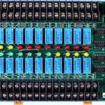 DB-24R/12/DIN CR Плата электромеханических реле, 24 релейных вывода (12 В), монтаж на DIN-рейку + CA-5015