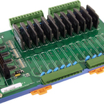 DB-12SSR/DIN Выносная плата, 12 твердотельных реле, монтаж на DIN-рейку + CA-5015