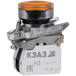 КМЕ4611мЛС-24В-желтый-1но+1нз-цилиндр-индикатор-IP65