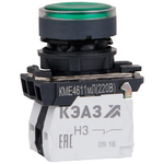 КМЕ4122мЛ-24В-зеленый-2но+2нз-цилиндр-индикатор-IP40