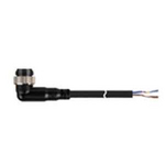 CLAH2-2P Соединительный кабель для датчиков, с разъёмом 4-pin M12 - штекер (угловой) 2-х проводной для цепей переменного тока (AC), маслостойкий, длина 2 м