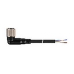 CLD2-5-I Соединительный кабель для датчиков, с разъёмом 4-pin M12 - гнездо (угловое) 2-х проводной для цепей постоянного тока (DC), IEC стандарт, длина 5 м, питание 24VDC