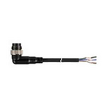 CLD2-5P Соединительный кабель для датчиков, с разъёмом 4-pin M12 - штекер (угловой) 2-х проводной для цепей постоянного тока (DC), длина 5 м, питание 24VDC