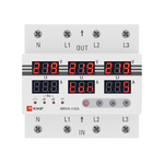 Трехфазное реле напряжения и тока с дисп. MRVA-3 63A EKF 