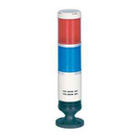 PRGB-202-RB Светосигнальная колонна, D=56 mm, лампы накаливания красная и синяя, зуммер, 24 VDC