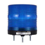MS115T-FFF-B Сигнальный маяк d=115?121мм, монтаж на шпильках 3?M5, LED модуль пост./мигающ. свечения: синий, питание 90…240VAC, IP65