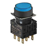 S16PR-E1B3C BLUE/3C Кнопочный выключатель, круглый, 16 мм