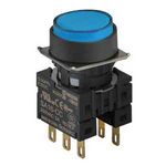 S16PR-E2B2C BLUE/2C Кнопочный выключатель, круглый, 16 мм