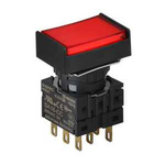 S16PRT-H1R3C RED/3C Кнопочный выключатель, прямоугольный, 16 мм